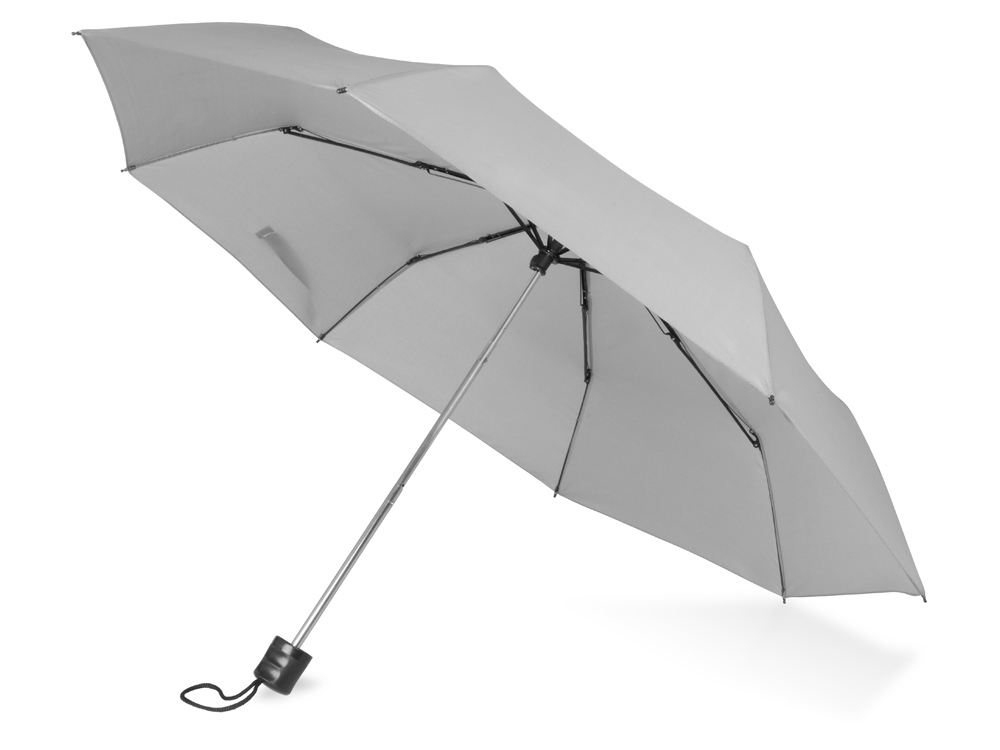 Зонт складной "Columbus", механический, 3 сложения, с чехлом, серый