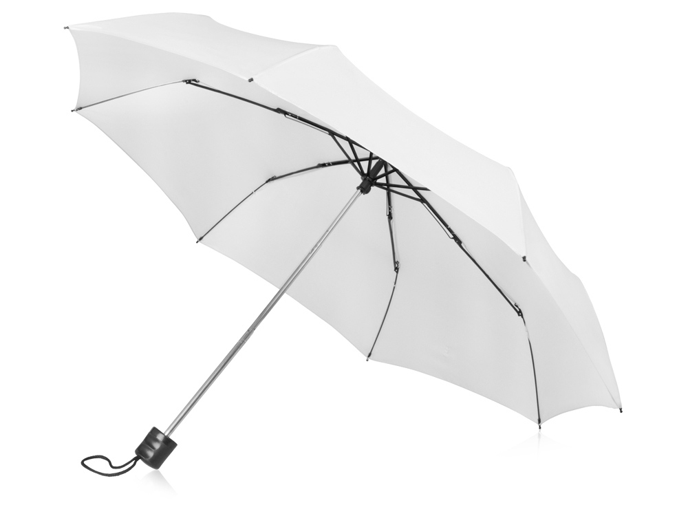 Зонт складной "Columbus", механический, 3 сложения, с чехлом, белый