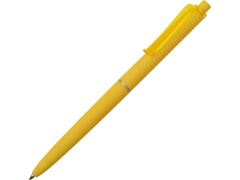 Ручка пластиковая soft-touch шариковая «Plane», желтый