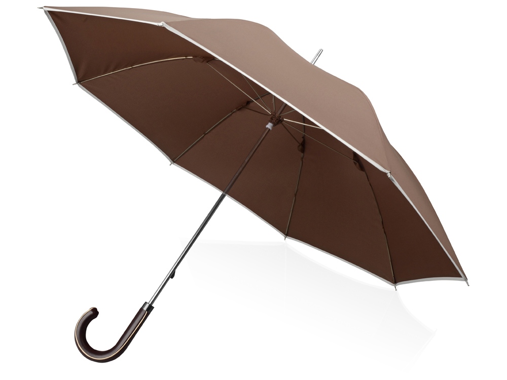 Зонт трость "Ривер", механический 23", коричневый