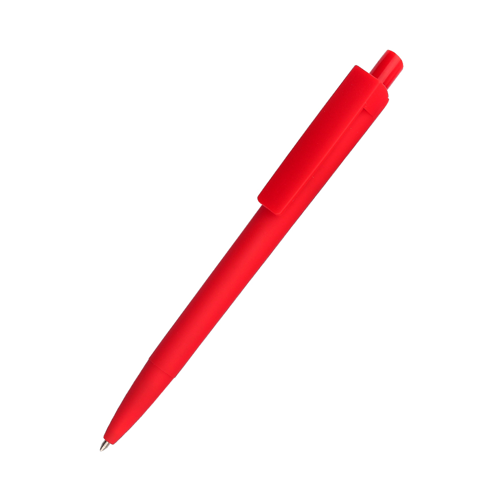 Ручка шариковая Agata софт-тач - Красный PP, Красный PP