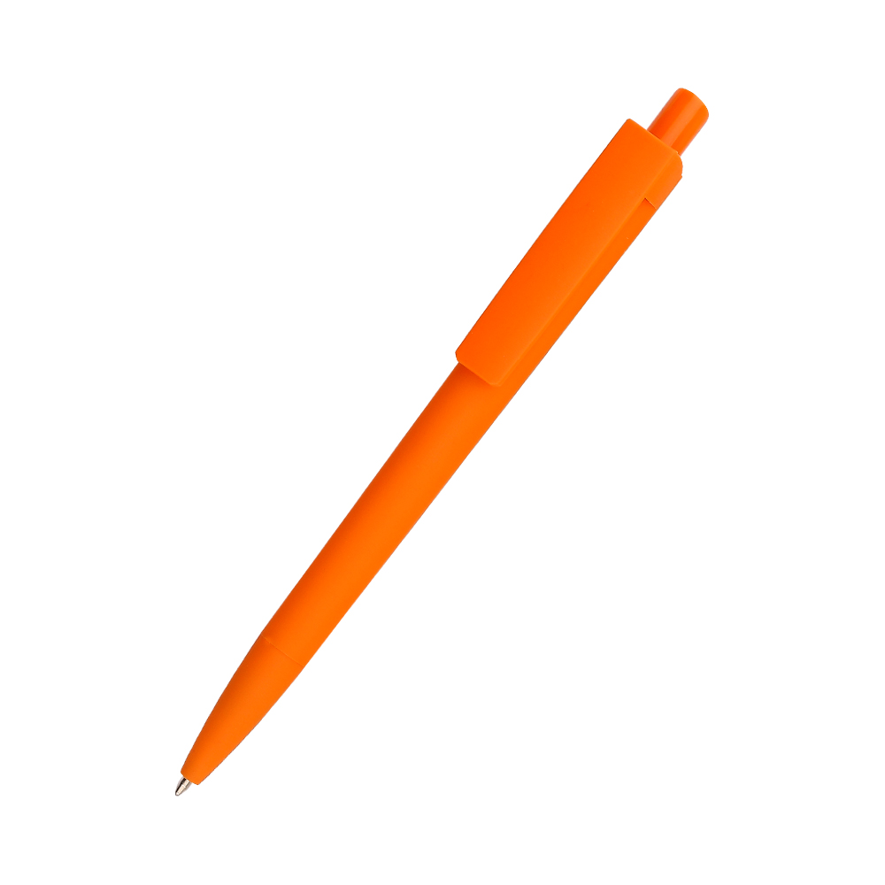 Ручка шариковая Agata софт-тач - Оранжевый OO, Оранжевый OO