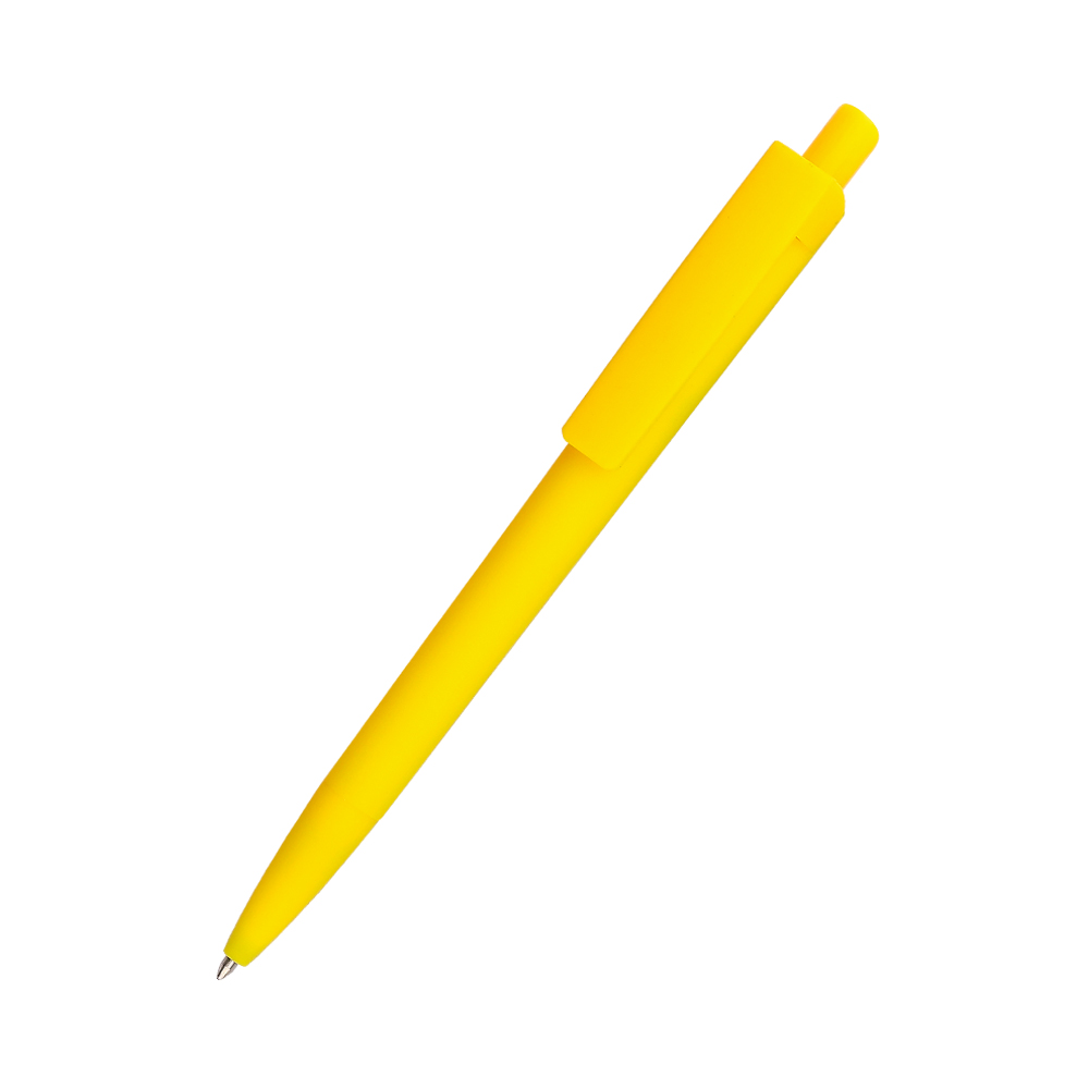 Ручка шариковая Agata софт-тач - Желтый KK, Желтый KK