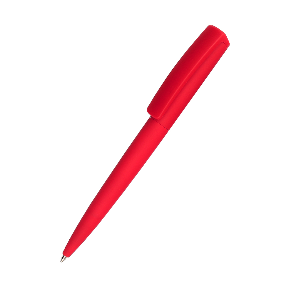 Ручка шариковая Jangle софт-тач - Красный PP, Красный PP
