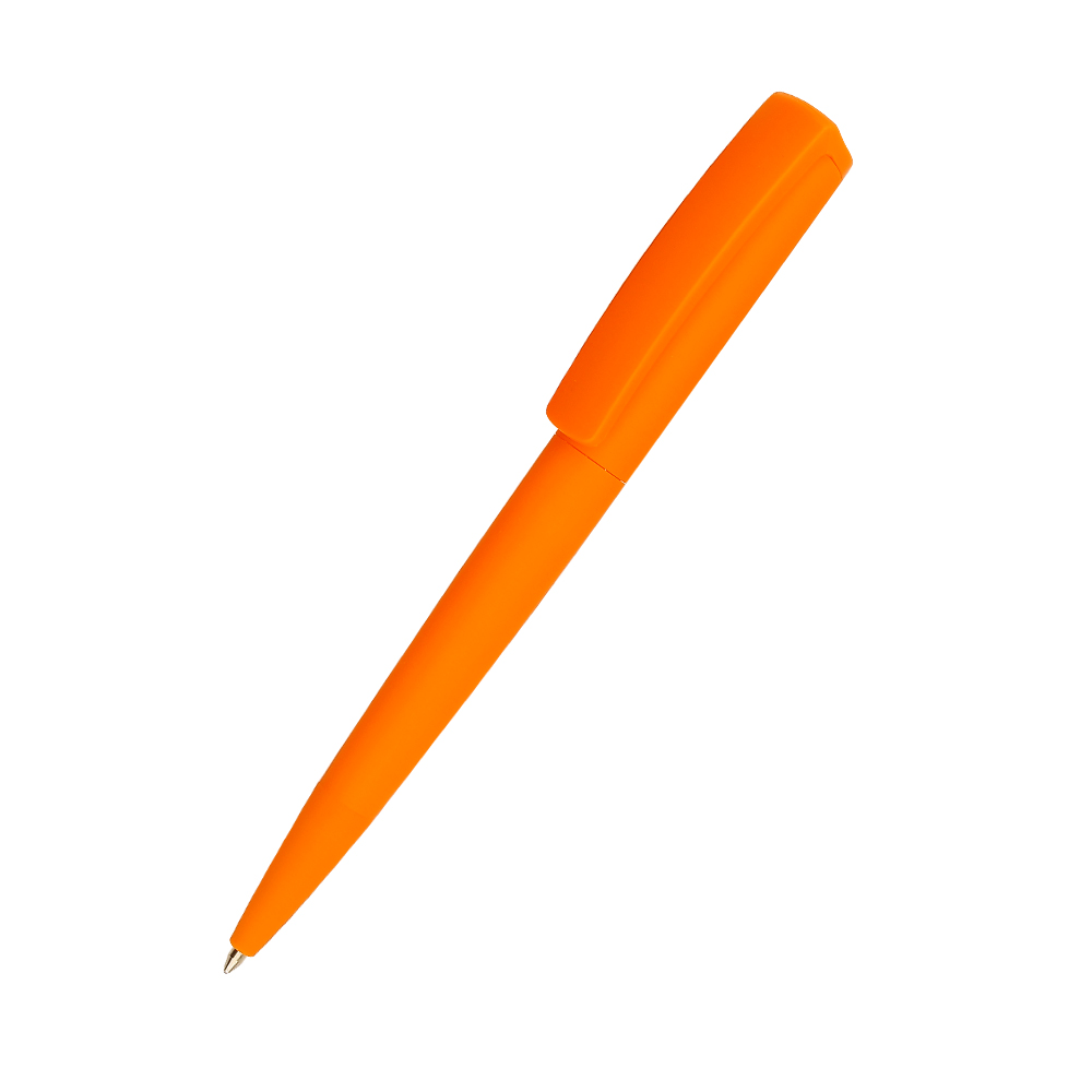 Ручка шариковая Jangle софт-тач - Оранжевый OO, Оранжевый OO
