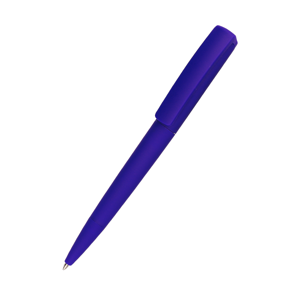Ручка шариковая Jangle софт-тач - Темно-синий XX, Темно-синий XX