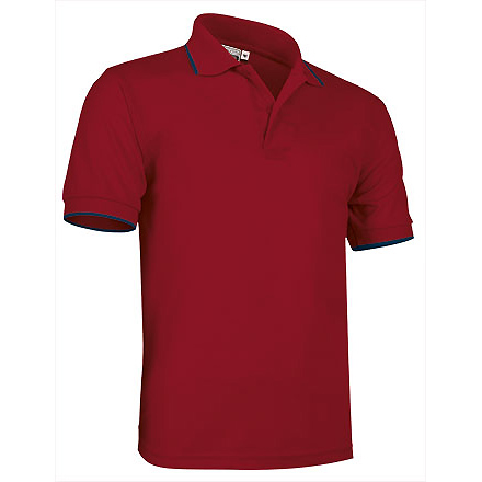 Рубашка поло COMBI (цветная), Красный PP, S