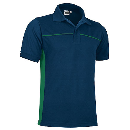 Спортивная рубашка поло THUNDER (синяя), Зеленый FF, S