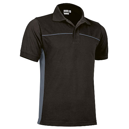 Спортивная рубашка поло THUNDER (черная), Серый CC, S