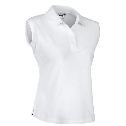 Рубашка поло женская VEGA без рукавов, Белый BB, S