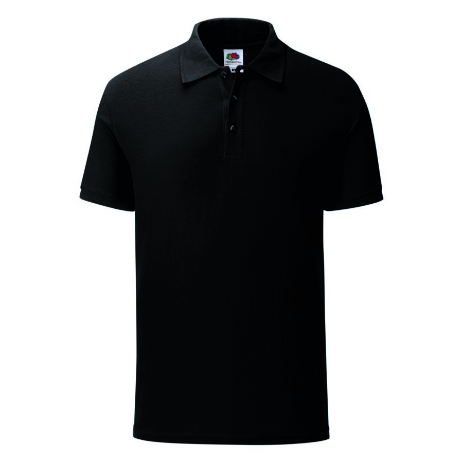 Рубашка поло мужская "Iconic Polo", черный, S, 100% х/б, 180 г/м2