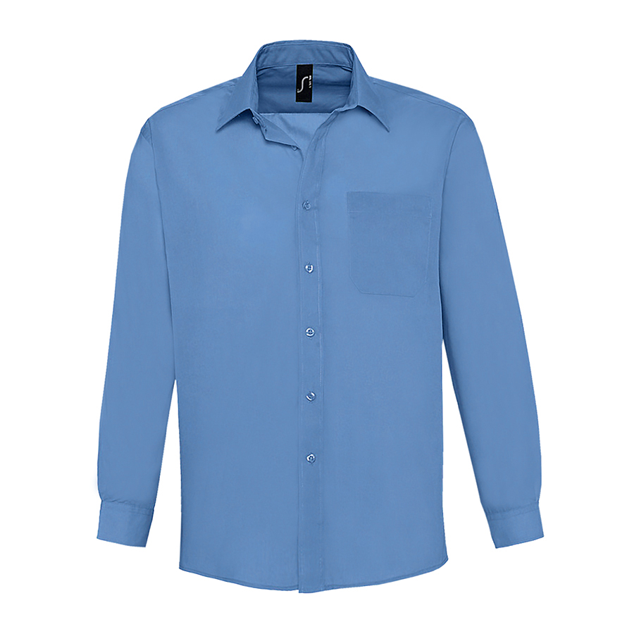 Рубашка "Baltimore", васильковый_S, 65% полиэстер, 35% хлопок, 105г/м2