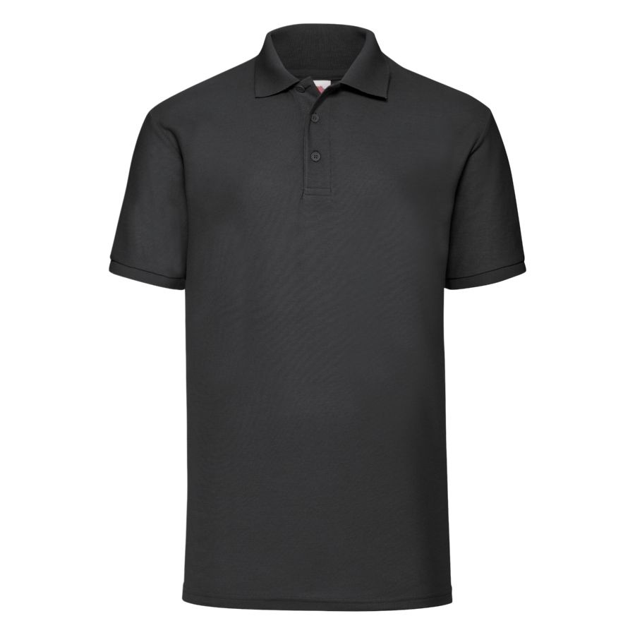 Рубашка поло мужская "65/35 Polo", черный_S, 65% п/э, 35% х/б, 180 г/м2