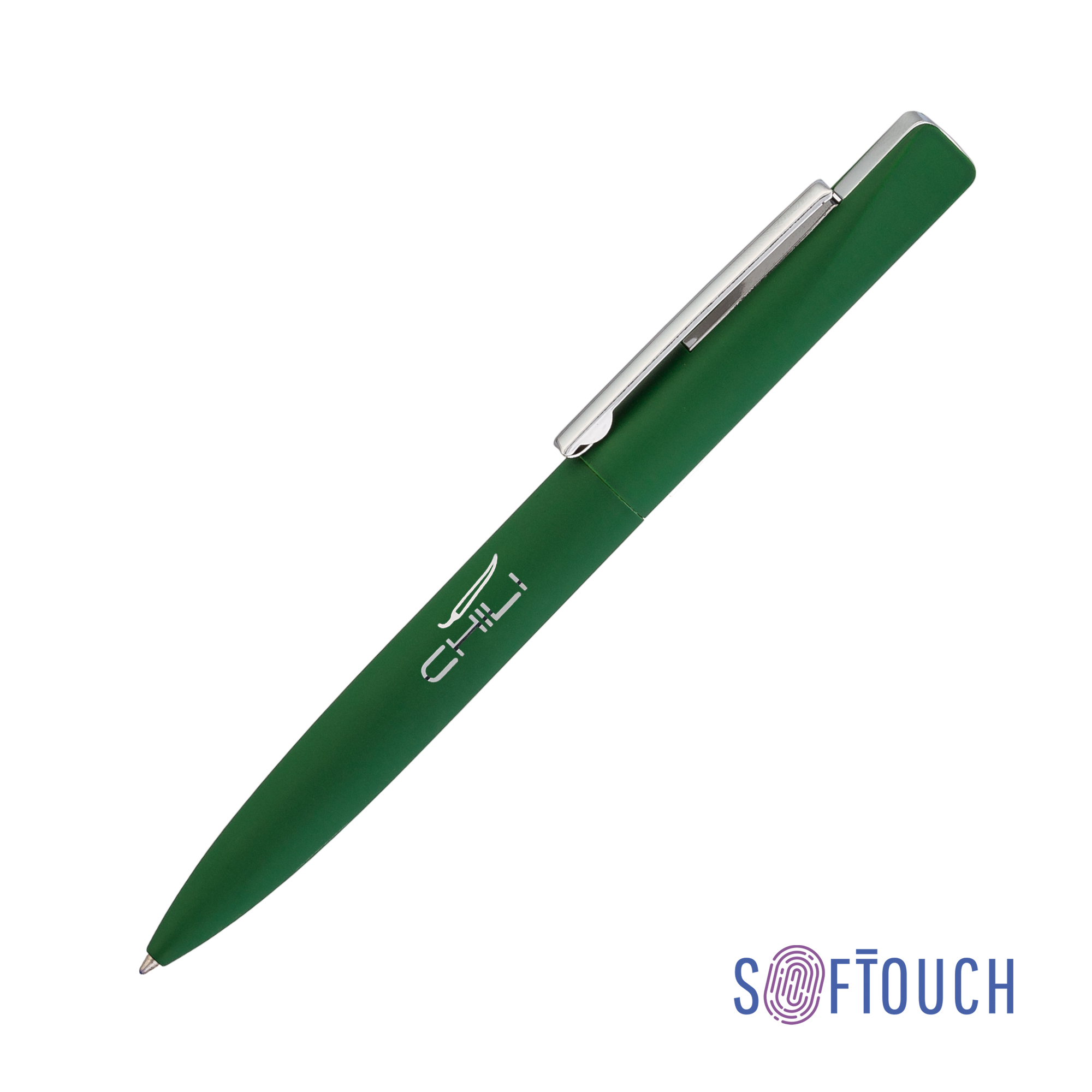 Ручка шариковая "Mercury", покрытие soft touch темно-зеленый