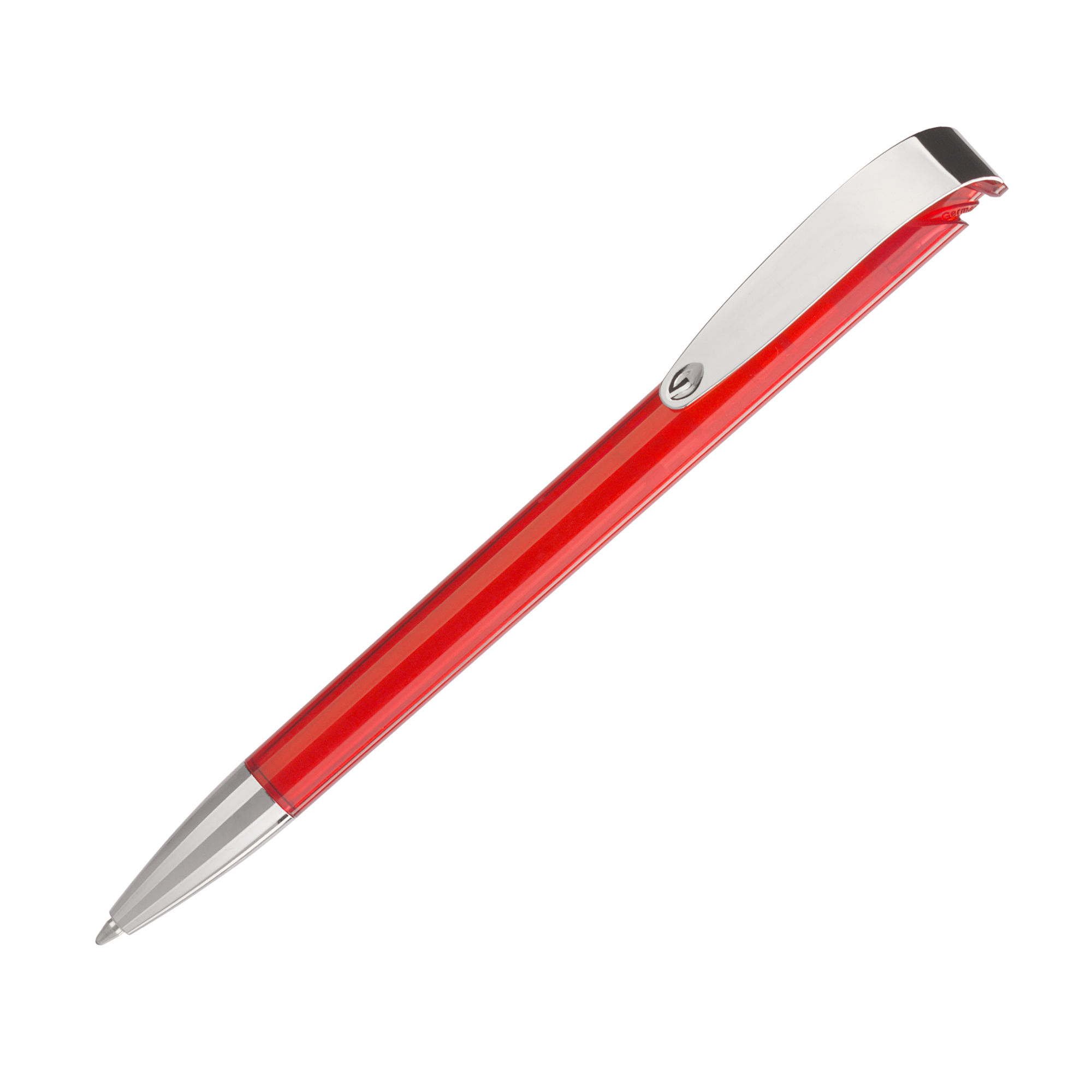 Ручка шариковая JONA MM TRANSPARENT красный