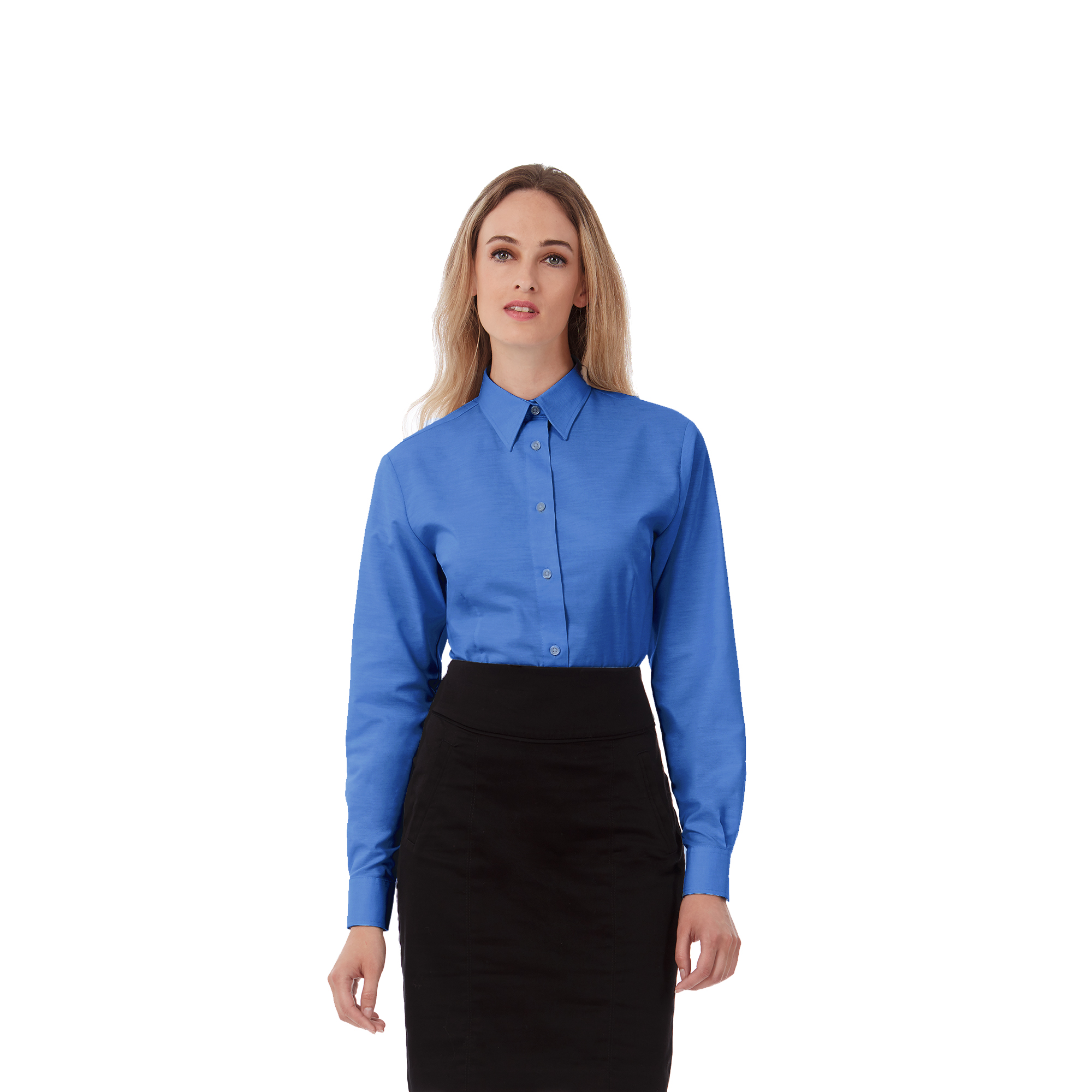Рубашка женская с длинным рукавом Oxford LSL/women синий