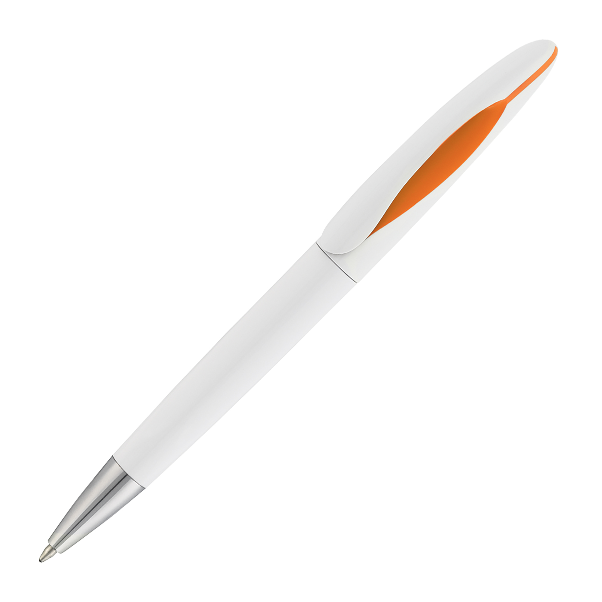Ручка шариковая "Sophie" белый с оранжевым