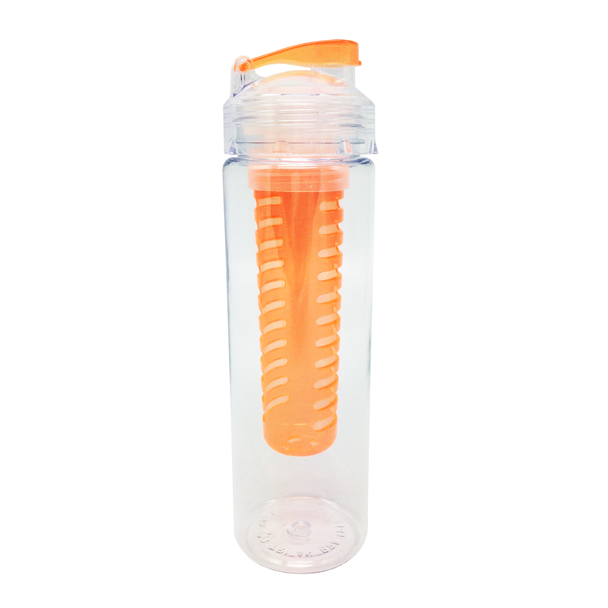 Бутылка для воды "Fruits" с емкостью для фруктов, 0,7 л. оранжевый