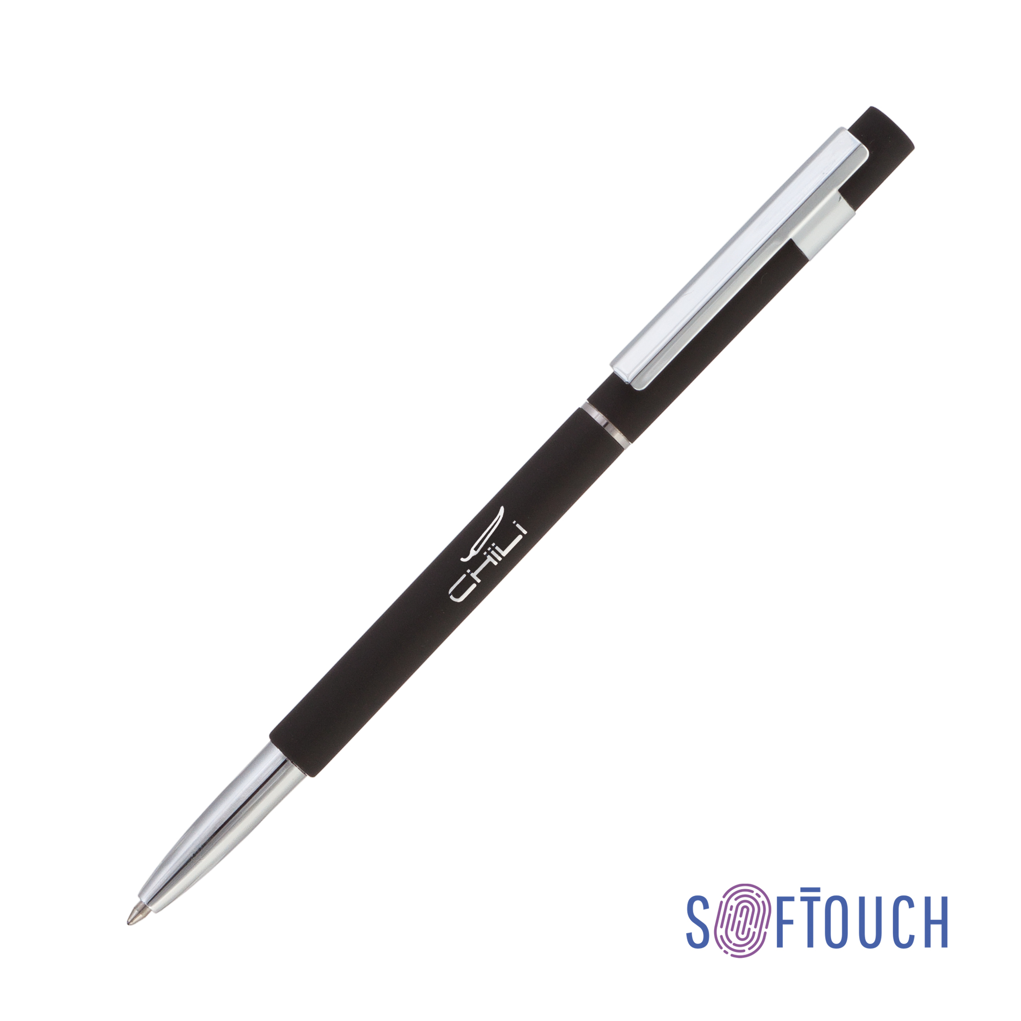 Ручка шариковая "Star", покрытие soft touch черный