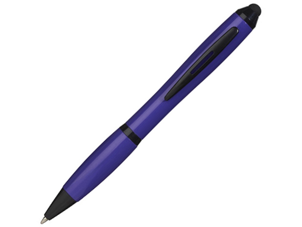 Ручка-стилус шариковая "Nash", пурпурный/черный