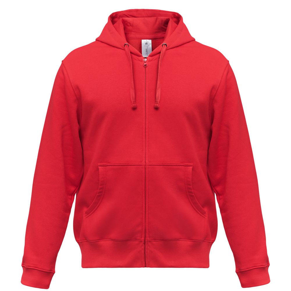 Толстовка мужская Hooded Full Zip красная, размер L