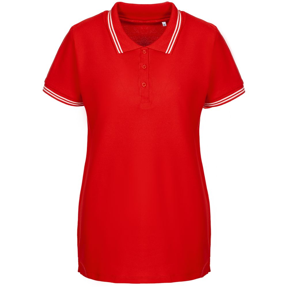 Рубашка поло женская Virma Stripes Lady, красная, размер S