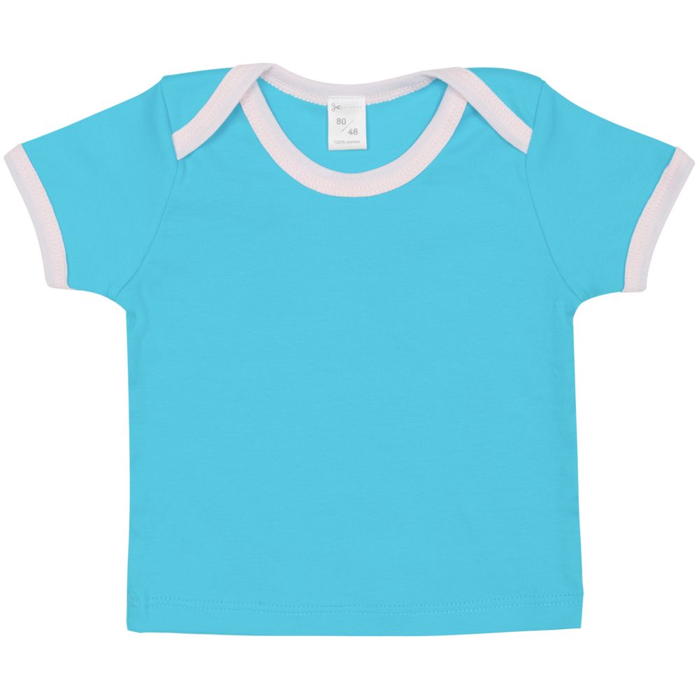 Футболка с коротким рукавом Baby Prime, детская, бирюзовая, 68 см