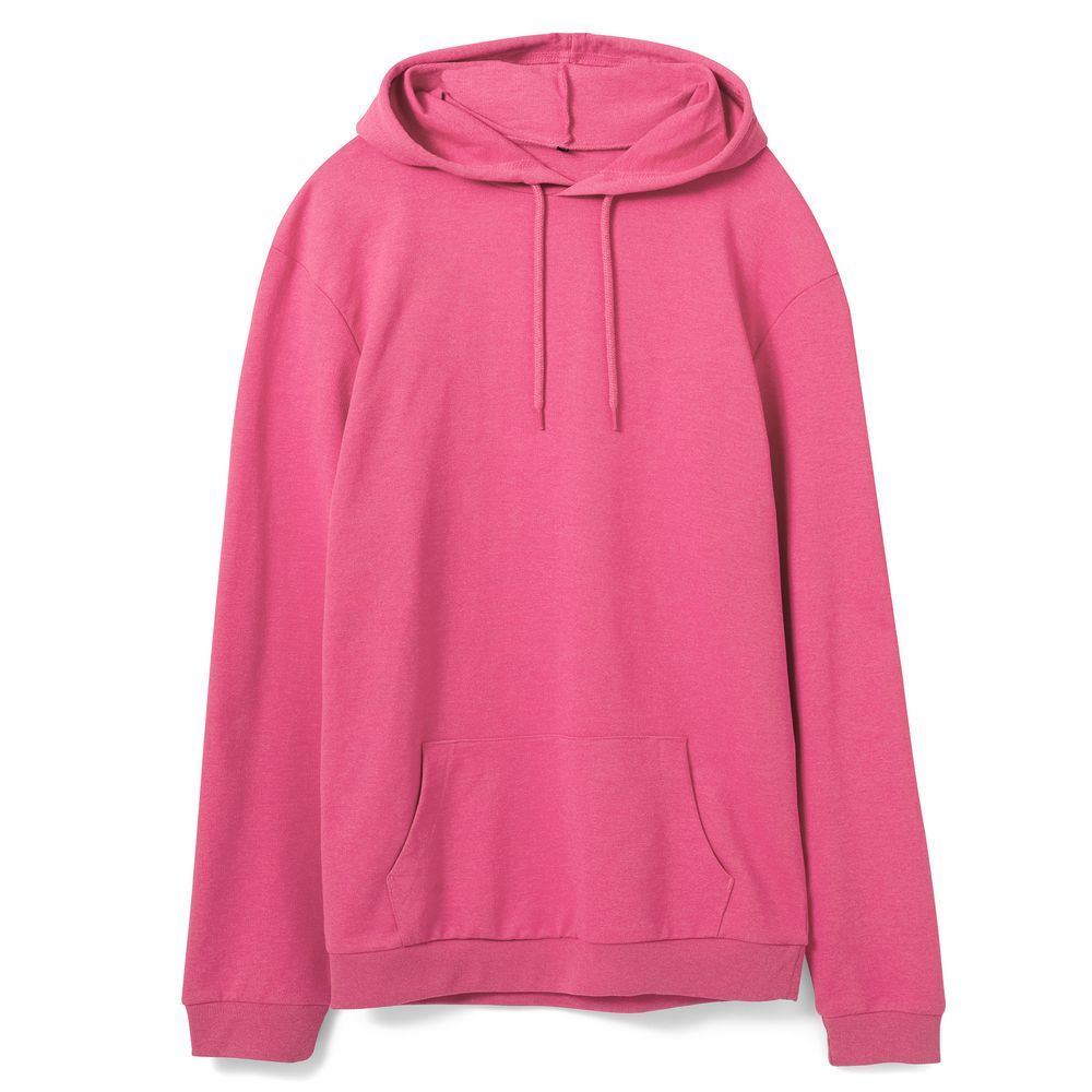 Толстовка с капюшоном унисекс Hoodie, розовая, размер L