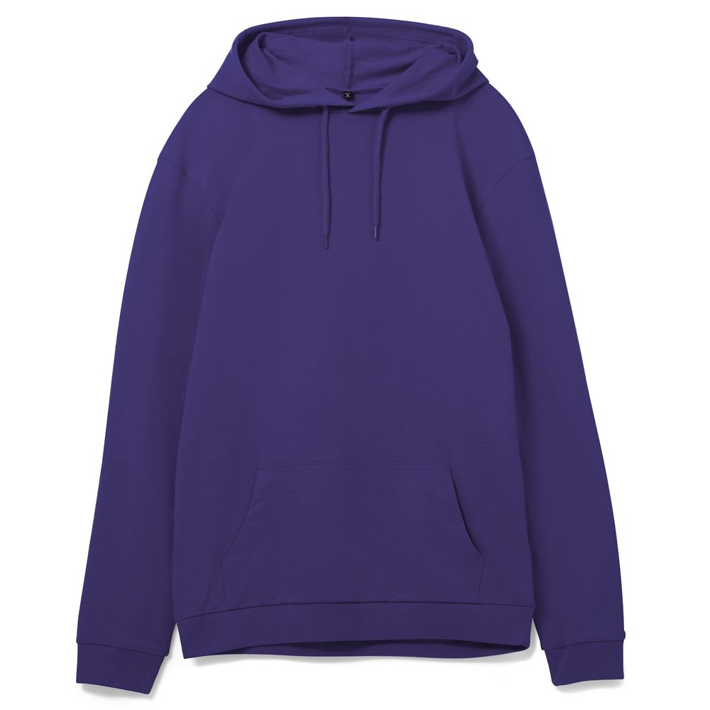 Толстовка с капюшоном унисекс Hoodie, фиолетовая, размер L