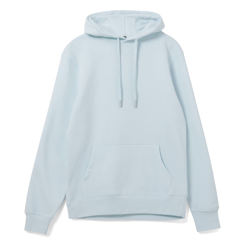 Толстовка с капюшоном унисекс Hoodie, светло-голубая, размер L