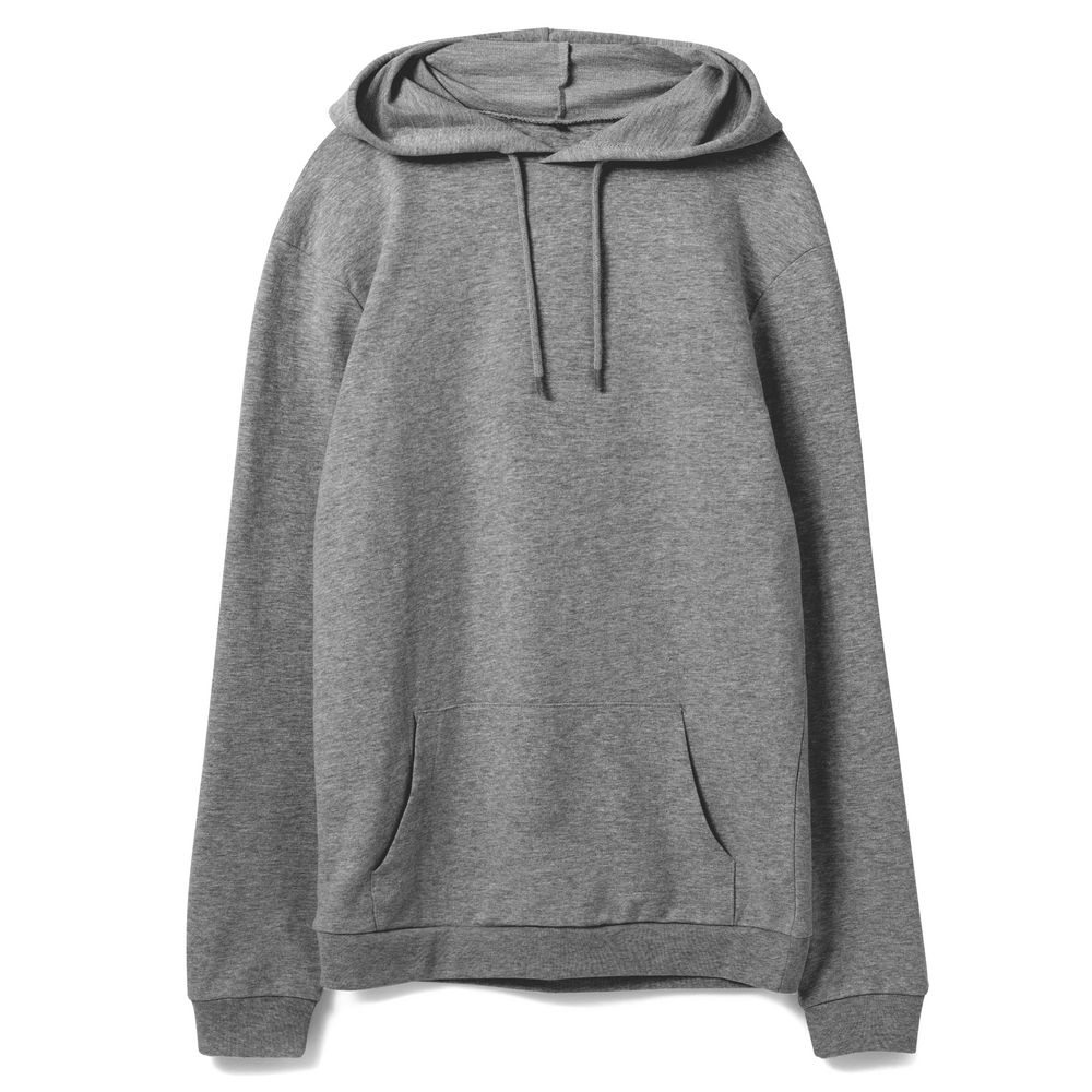 Толстовка с капюшоном унисекс Hoodie, темно-серый меланж, размер L