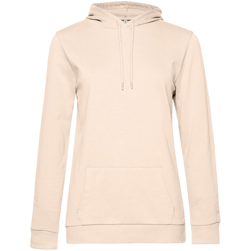 Толстовка с капюшоном женская Hoodie, светло-розовая, размер L