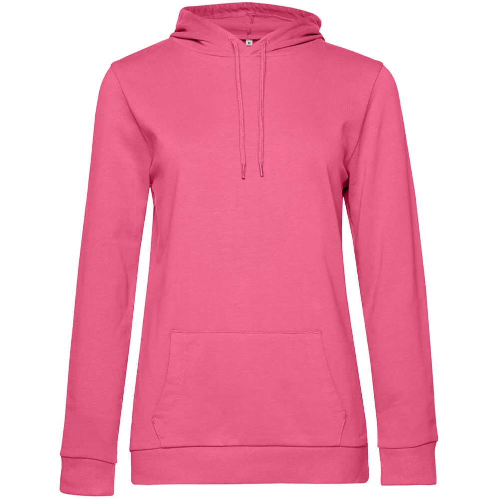 Толстовка с капюшоном женская Hoodie, розовая, размер L