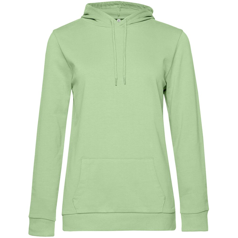 Толстовка с капюшоном женская Hoodie, светло-зеленая, размер L