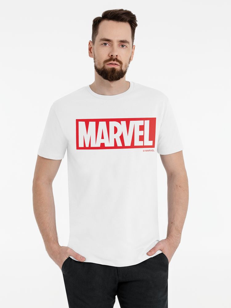 Футболка Marvel, белая, размер XS