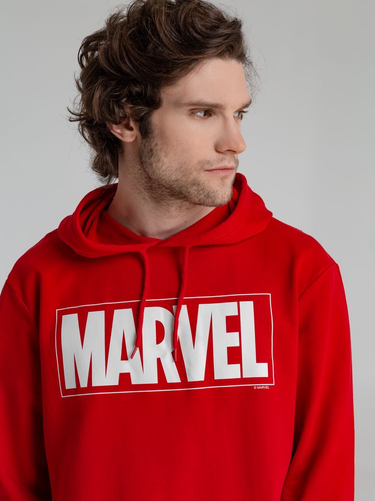 Худи унисекс Marvel, красное, размер S