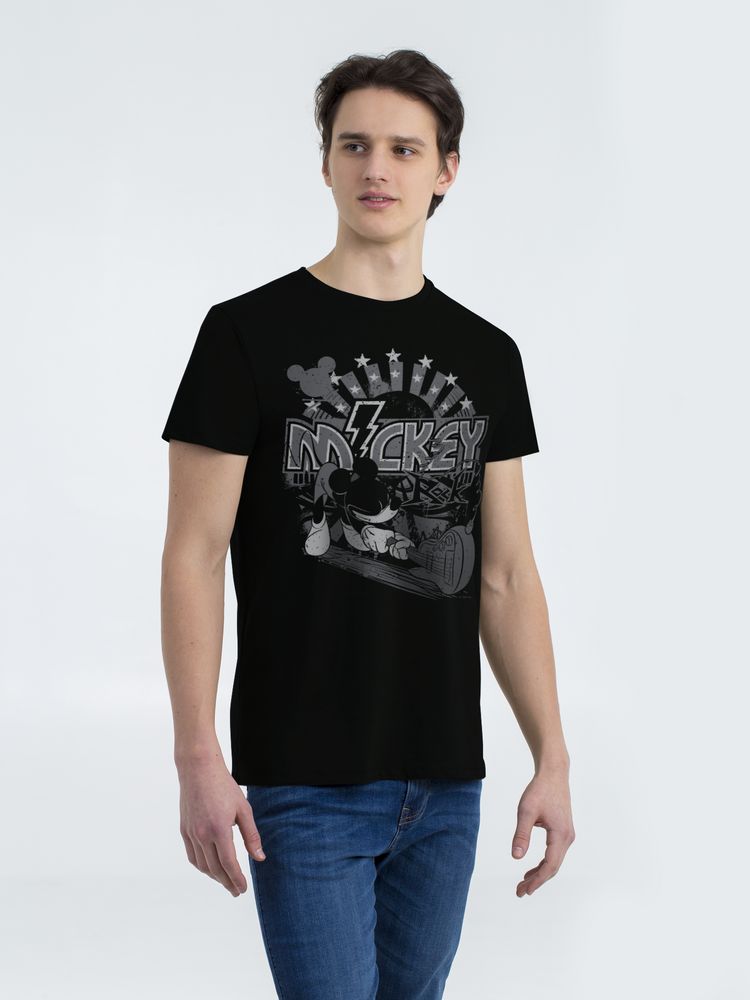 Футболка Rocker Mickey, черная, размер XS