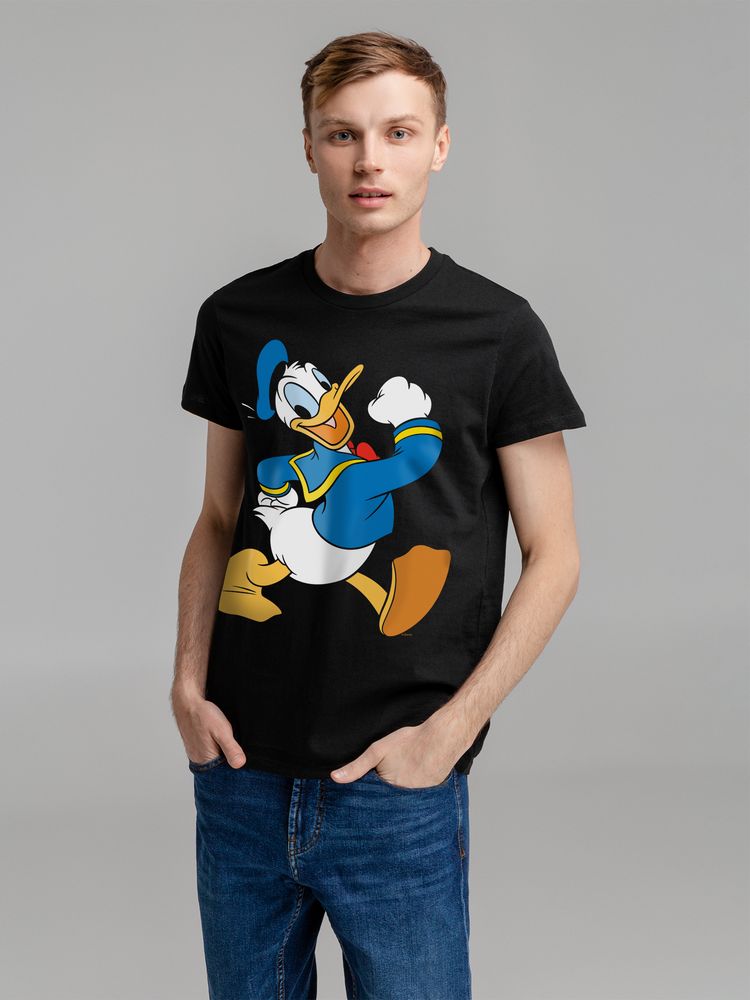 Футболка Donald Easy Going, черная, размер XS