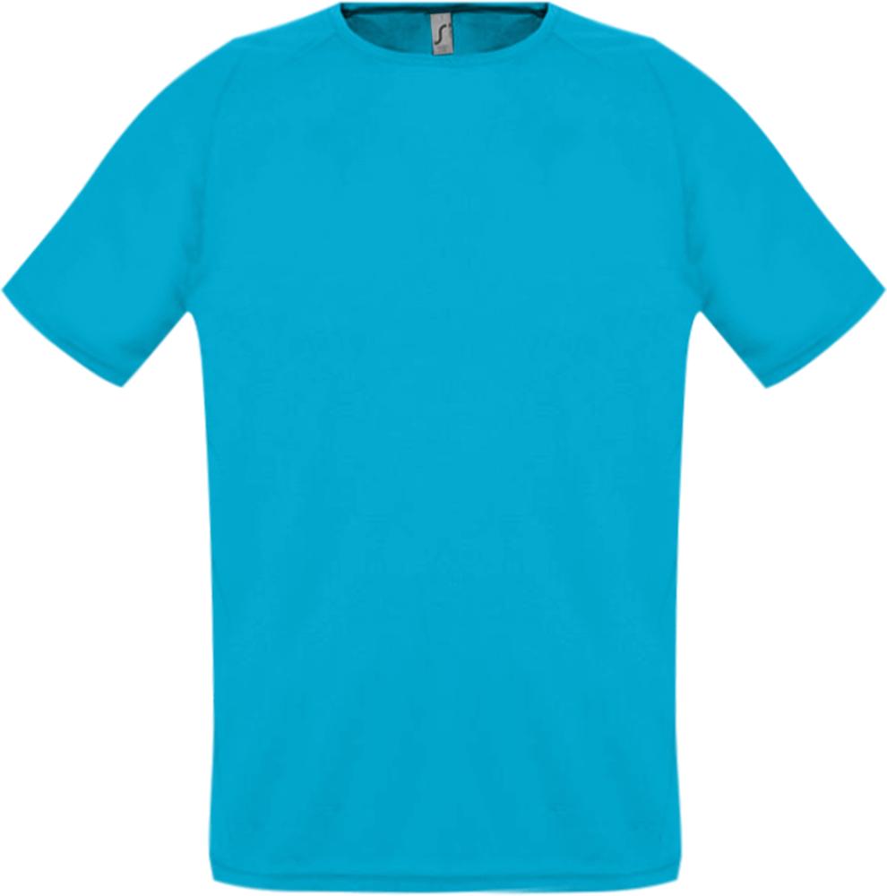 Футболка унисекс Sporty 140 бирюзовая, размер 3XL
