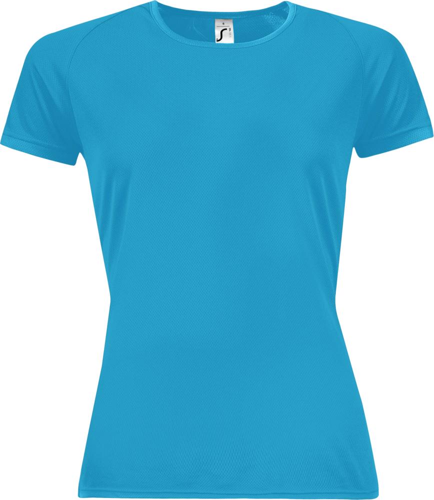 Футболка женская Sporty Women 140 бирюзовая, размер L
