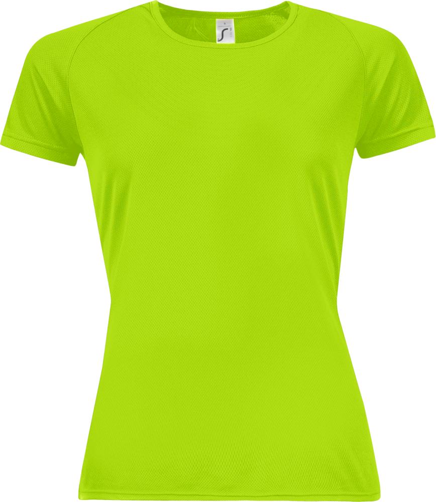 Футболка женская Sporty Women 140 зеленый неон, размер L