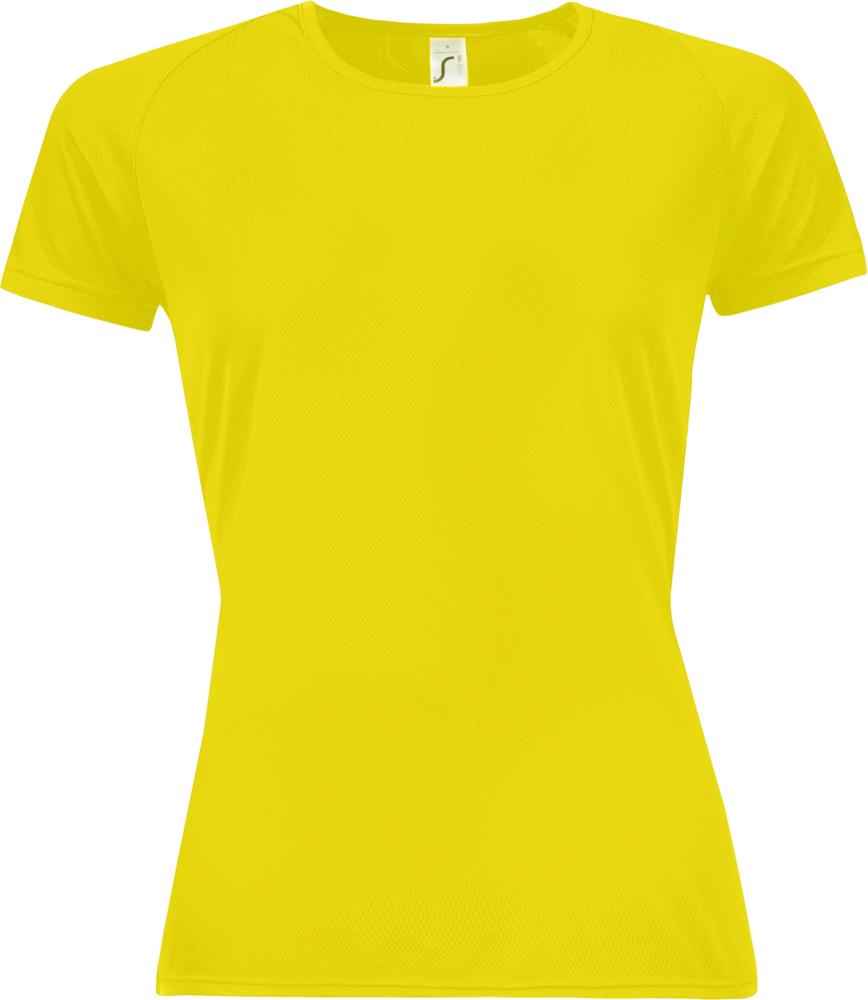 Футболка женская Sporty Women 140 желтый неон, размер L