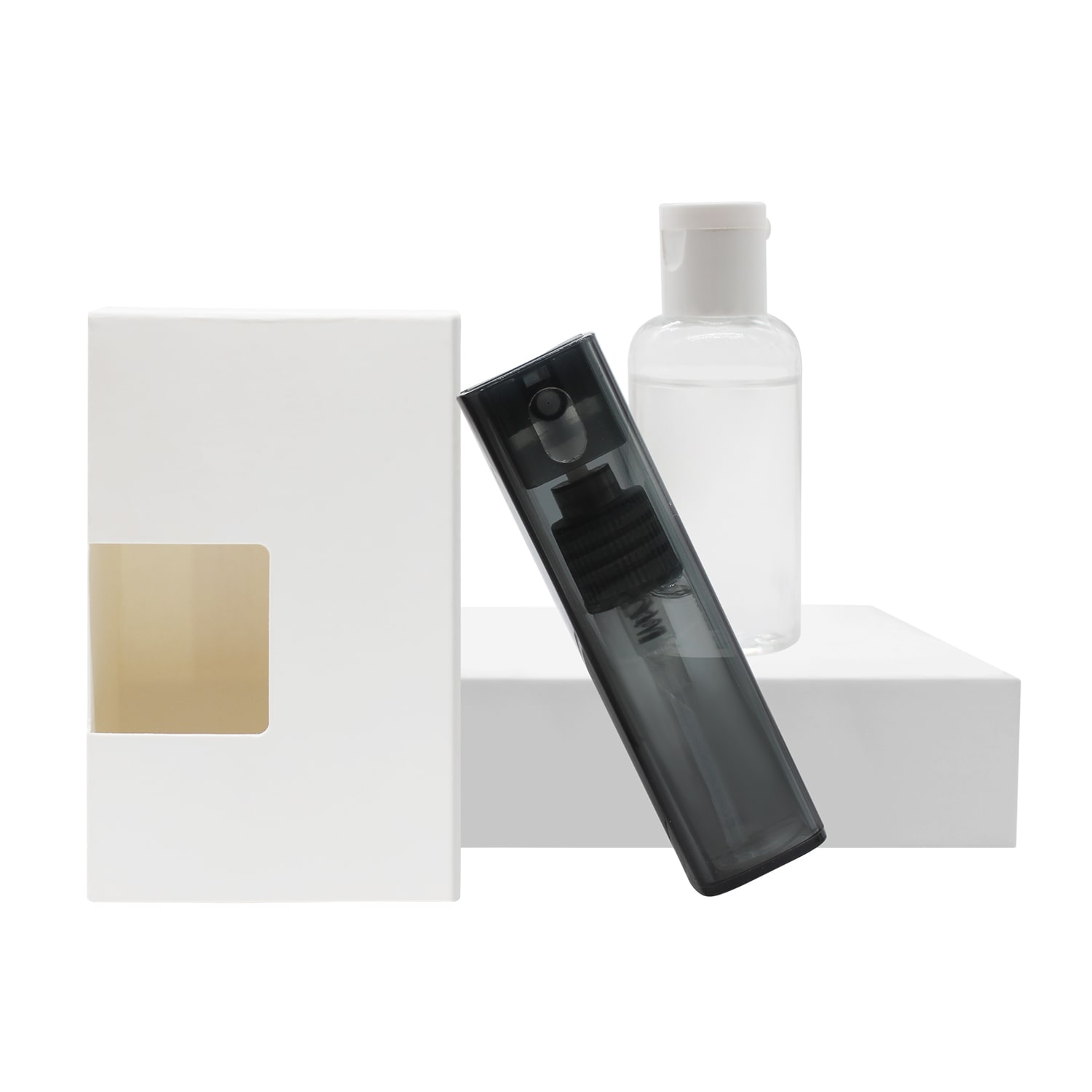 Набор антисептиков для рук REFILLABLE Black, 60 мл 