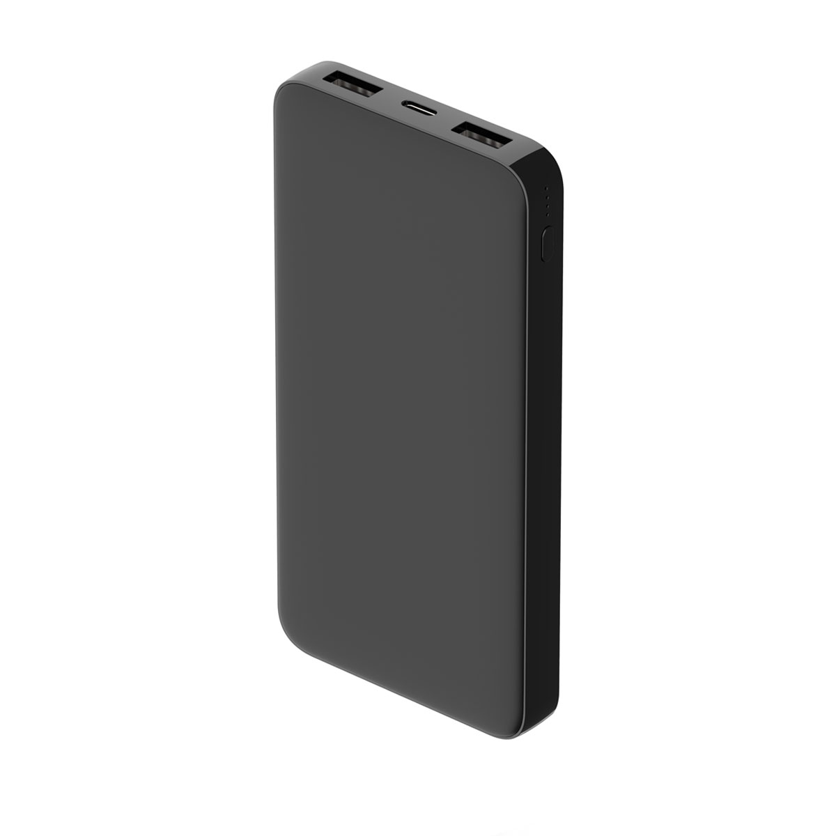 Внешний аккумулятор Polus 10000 mAh софт-тач - Черный AA, Черный AA