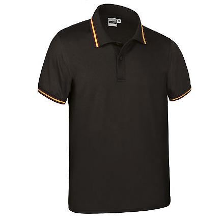 Cпортивная рубашка поло MAASTRICHT (цветная), Черный AA, S