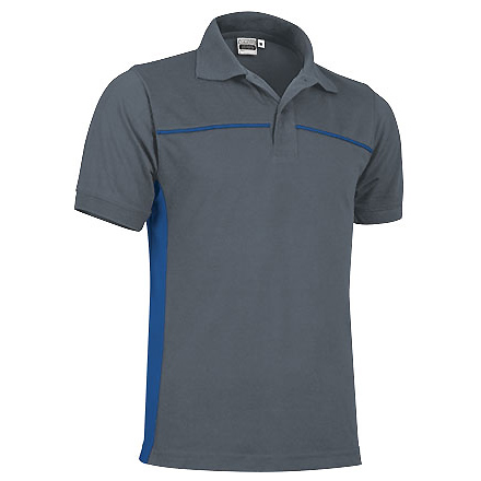 Cпортивная рубашка поло THUNDER (серая), Синий HH, S