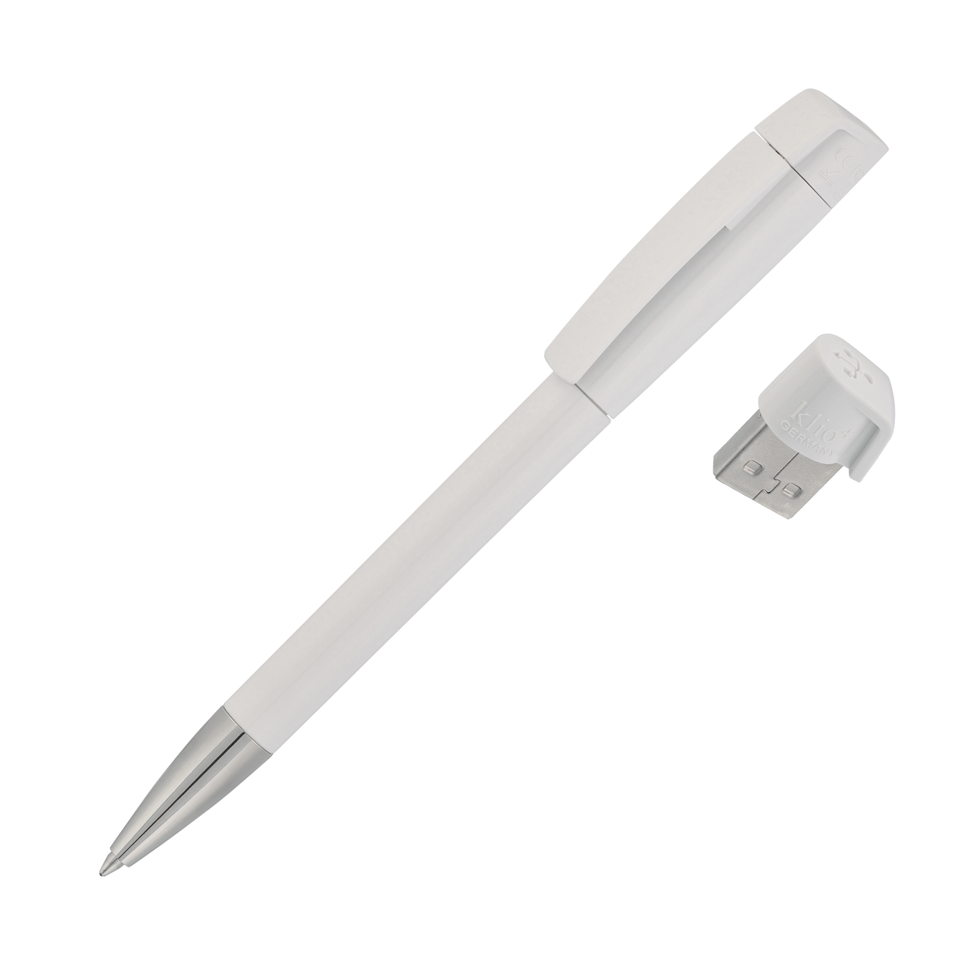 Ручка с флеш-картой USB 8GB «TURNUS M» белый