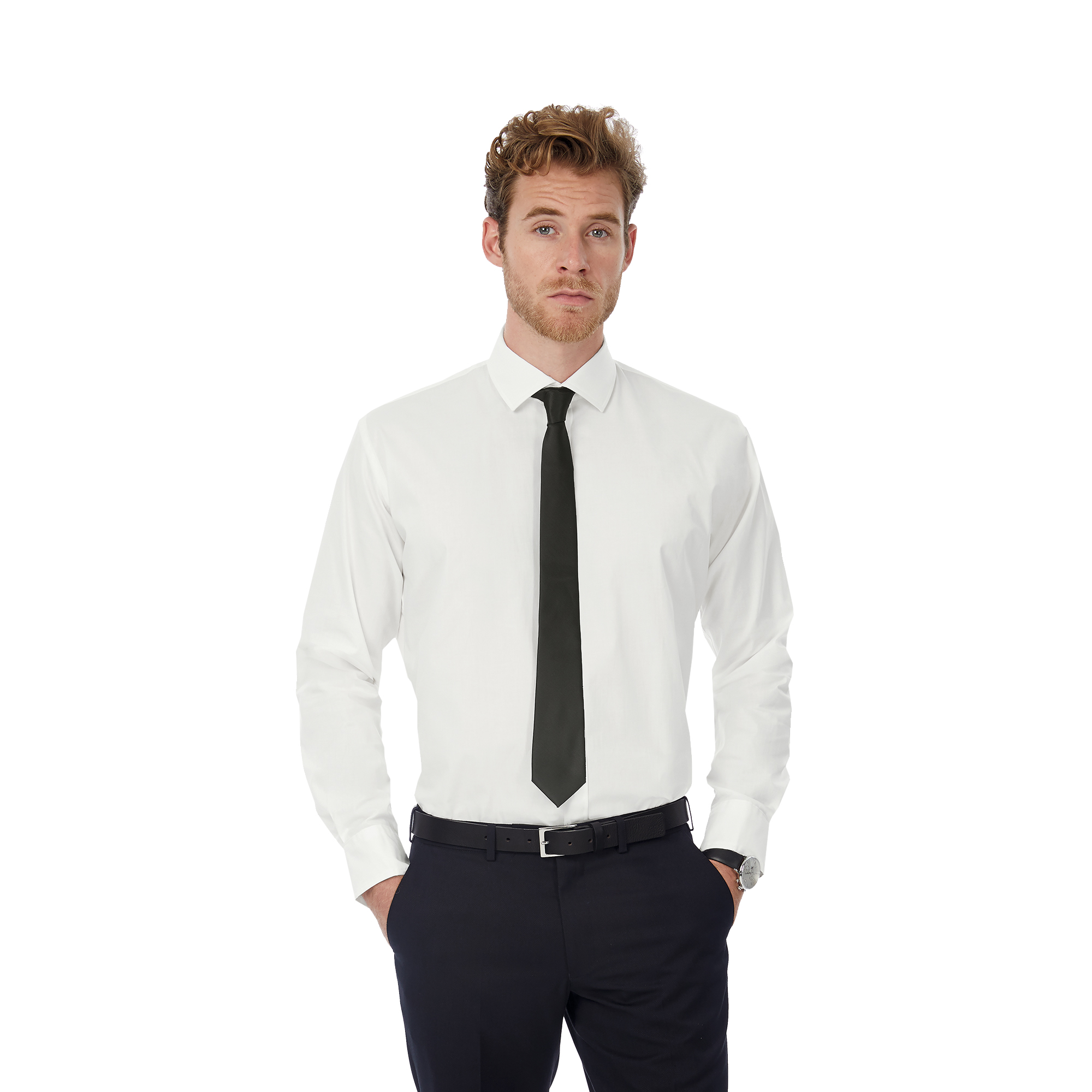 Рубашка мужская с длинным рукавом Black Tie LSL/men белый