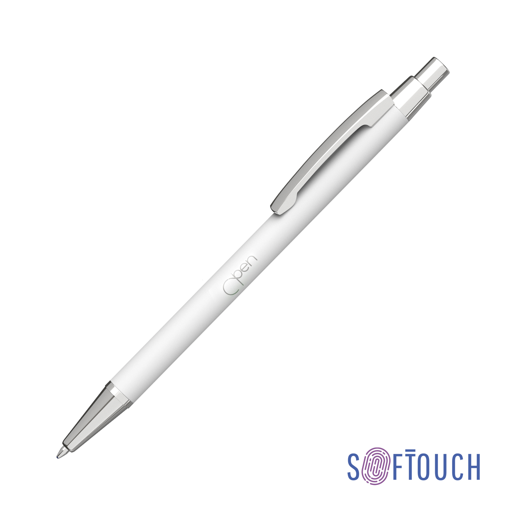 Ручка шариковая "Ray", покрытие soft touch белый